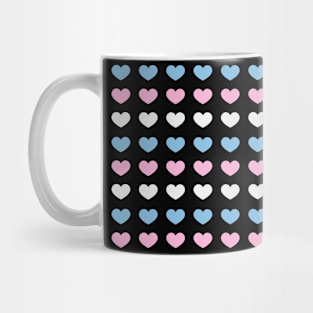 Transgender Hearts Pattern Mug